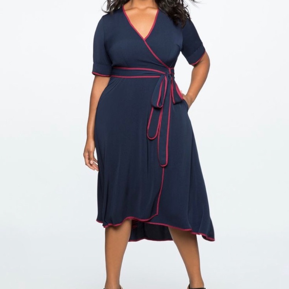 Eloquii true wrap dress